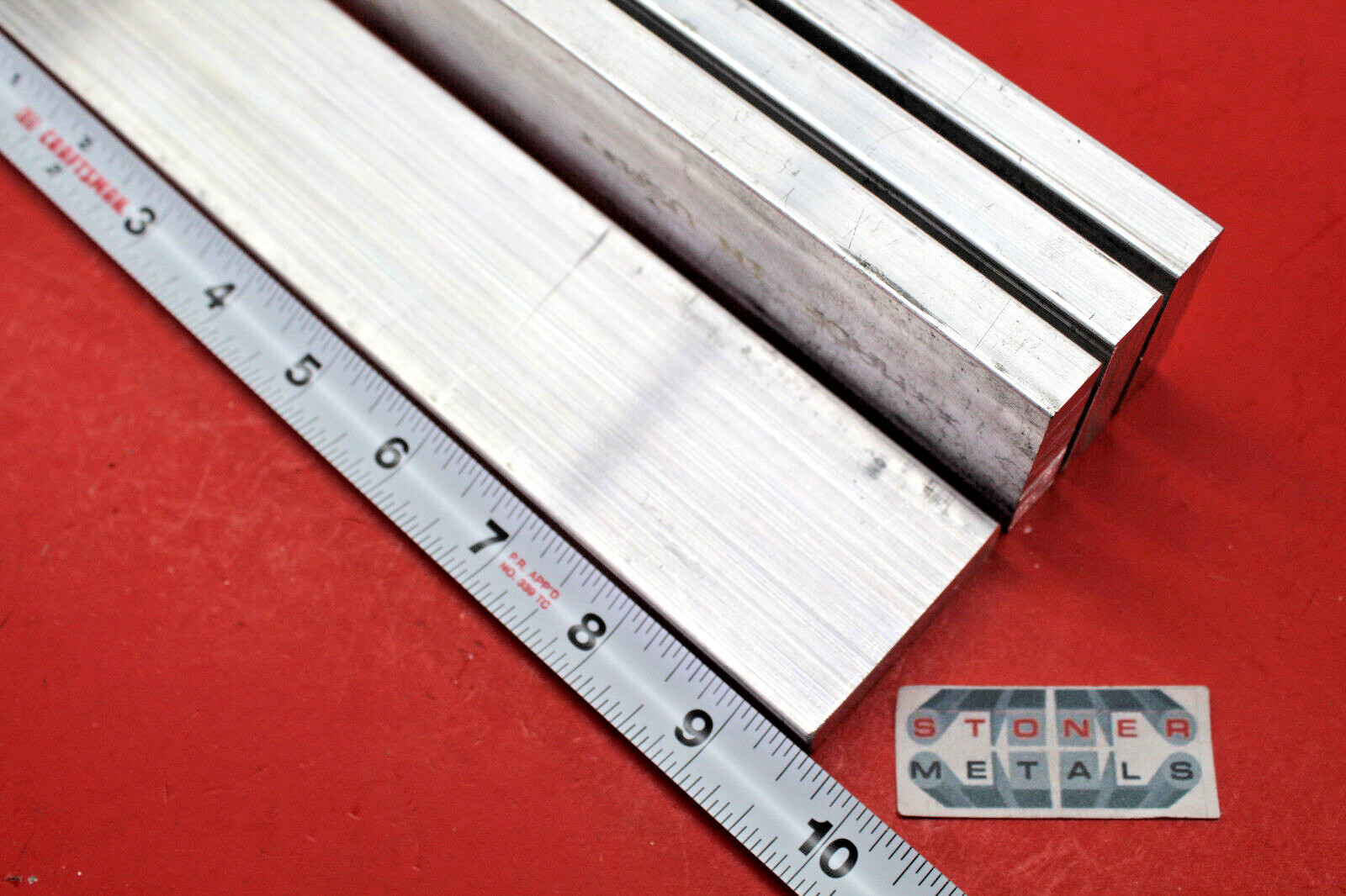 4 Pieces 1/2″x 2″ ALUMINUM FLAT BAR 9.5″ long 6061 Solid Extruded Mill Stock New