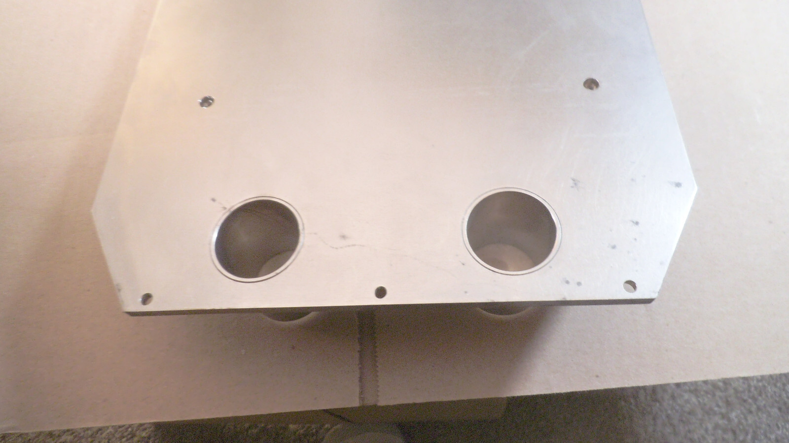 Nickel plated Aluminum plate, 14-7/8″ x 9-7/8′” x 1/4″ thick
