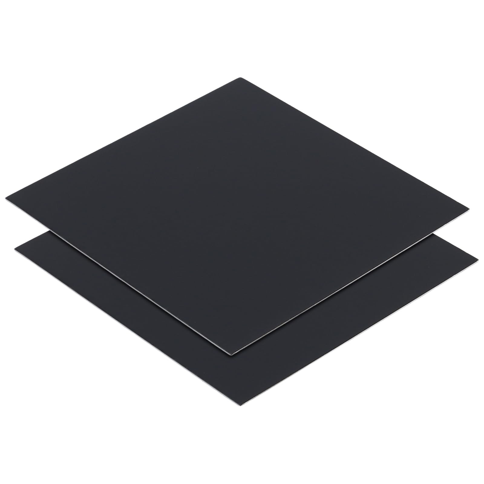 Black Anodized Aluminum Sheet Engraving Blanks 4.5×4.5×1/32 Inch 4 PCS