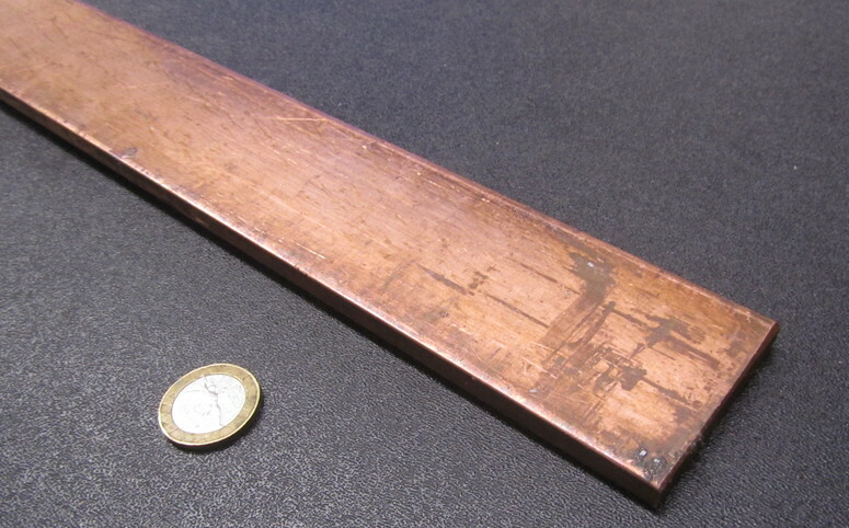 110 Copper Bar H02, 5/16″ Thick x 2.0″ Wide x 24 Inch Length