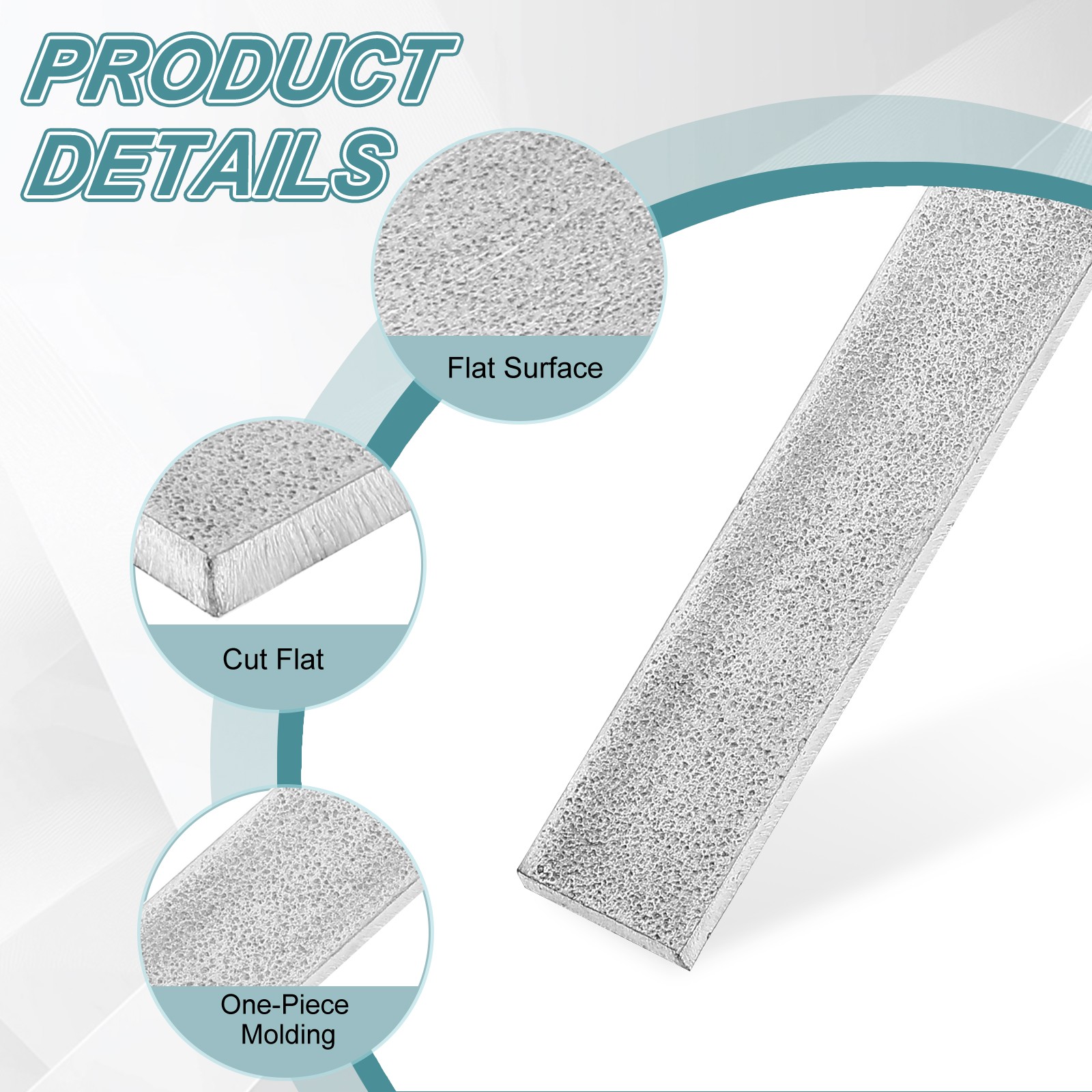 316 Stainless Steel Flat Bar 1/8″ Thickness 3/8″ Width 6″ Length Metal Bar
