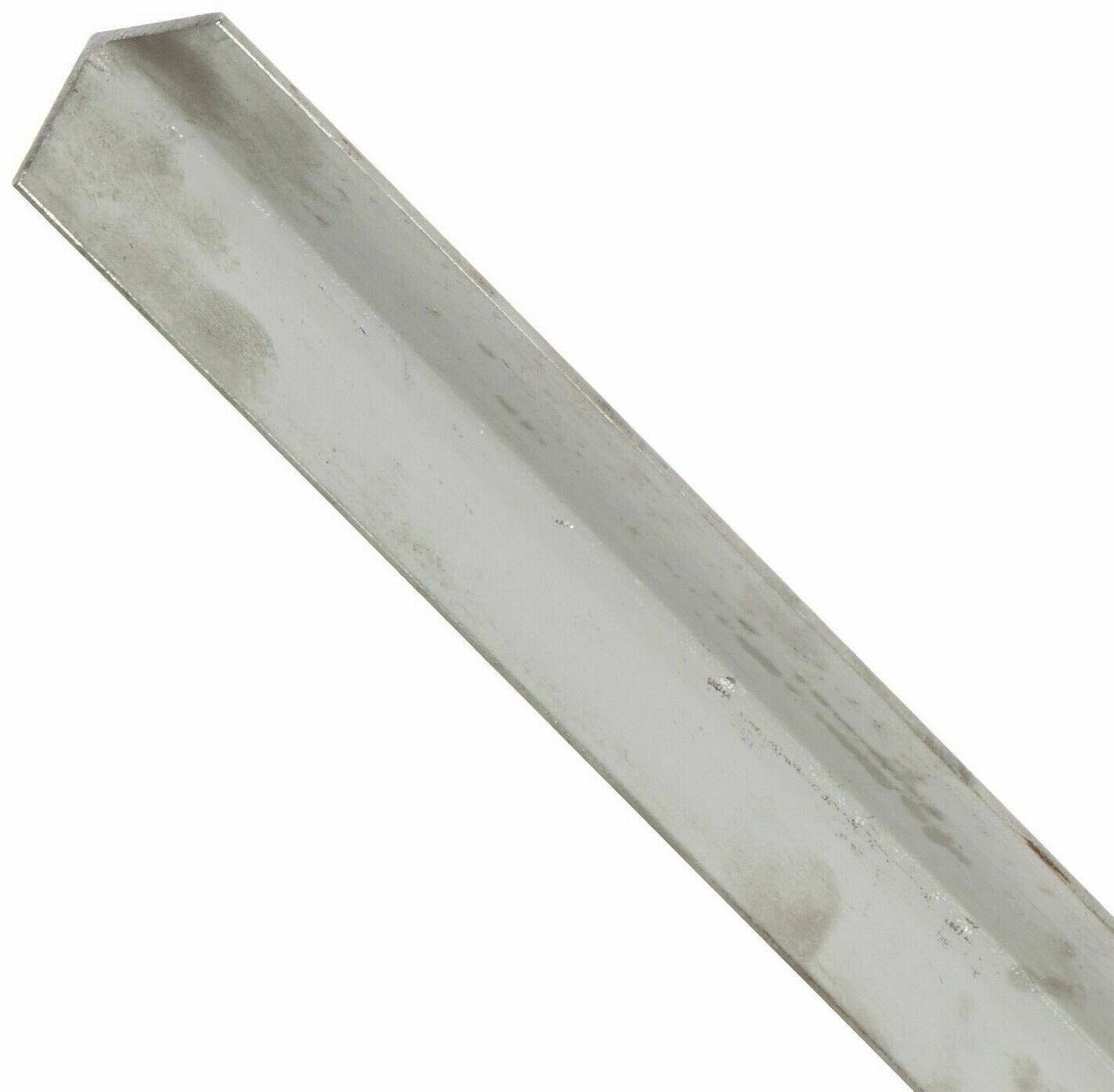 Stainless Steel Angle Iron 1/8″ x 1″ x 7 Ft 90 Degree Hot Rolled 304 Mill Finish