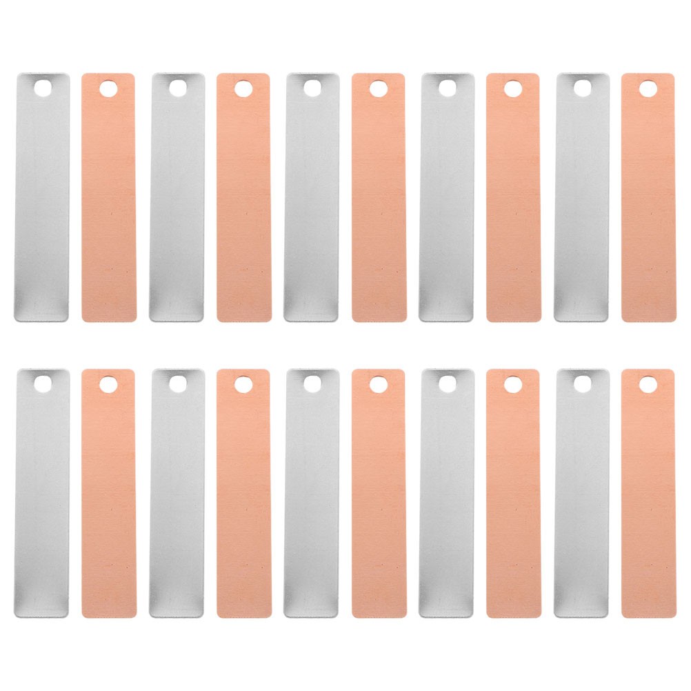 8 Pairs Copper Zinc Metal Strips for Electroplating and Fruit Battery DIY Kits