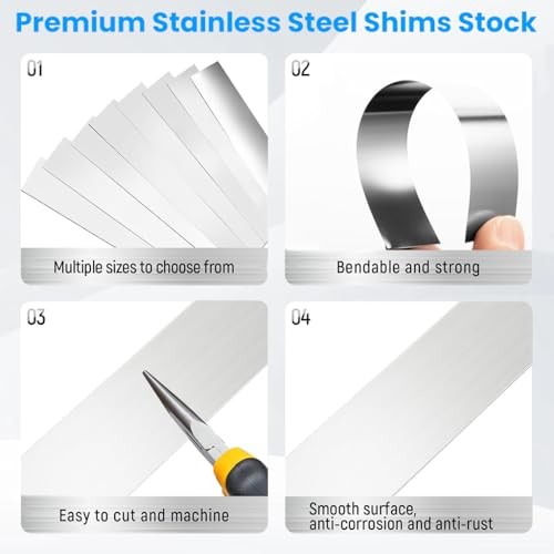 Stainless Steel Shim Stock Assortment [30PCS]