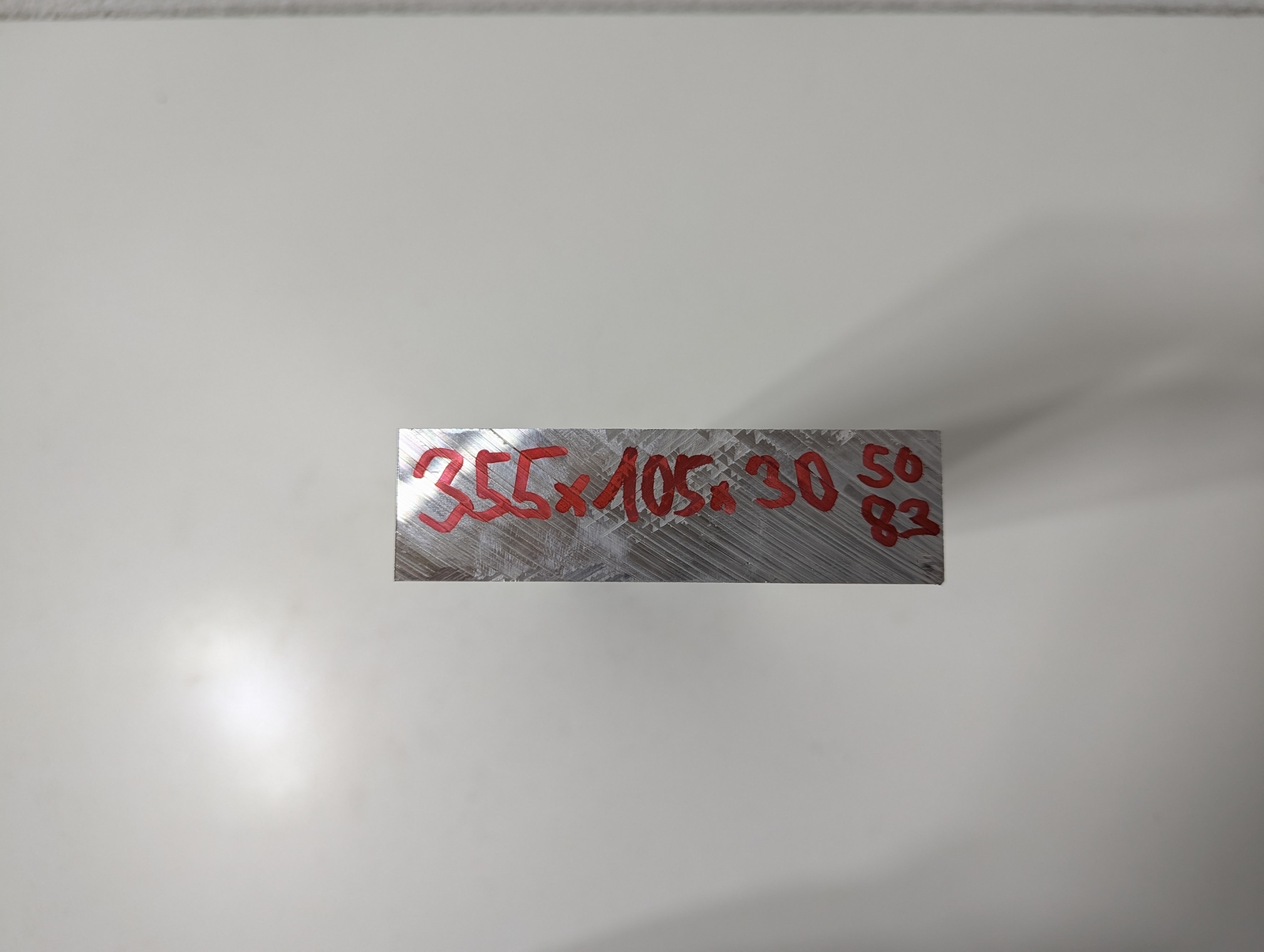 Aluminium Sheet | 355 x 105 x 30mm | EN AW-5083 (AlMg4.5Mn)