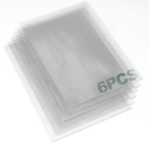 6 Pcs 304 Stainless Steel Wire Mesh Screen, 1mm Hole 20 Mesh, No Rust and Sturdy