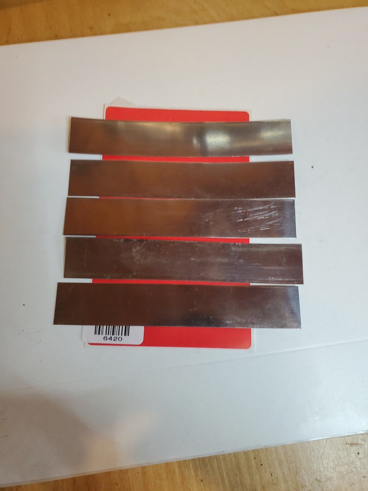 .015 shim stainless steel strip 5 PIECE LOT 1″ x 6+” long 0.015 015 430 Alloy