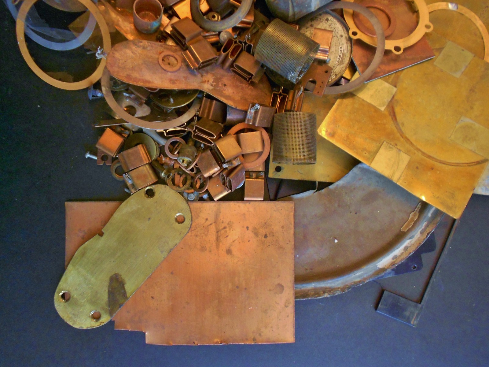 3 LBS. of Misc. Sheet, Tabs and other SCRAP COPPER