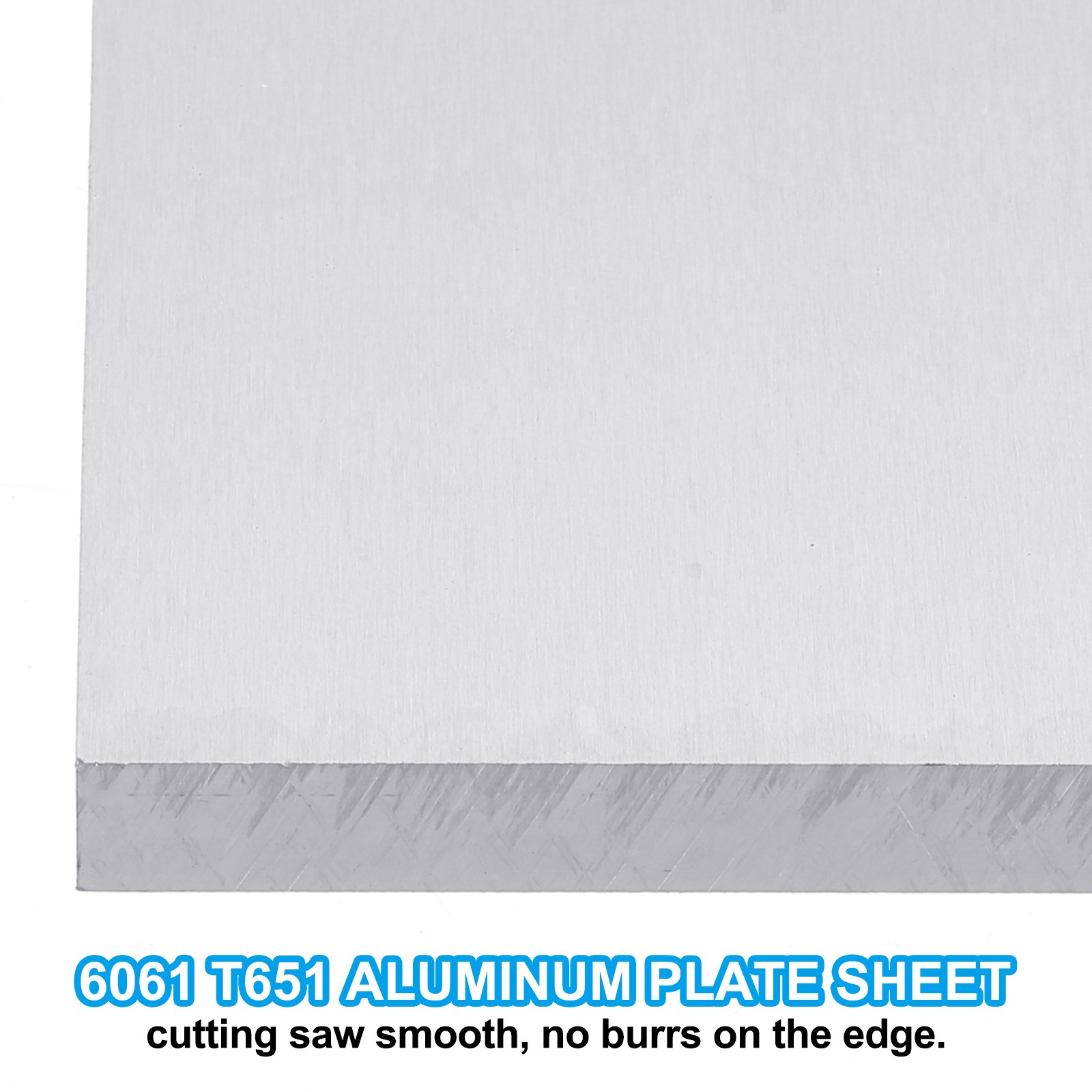 6061 T651 Aluminum Sheet Metal 4 x 3 x 3/8(0.4″) Inch 3Pcs Flat 10MM