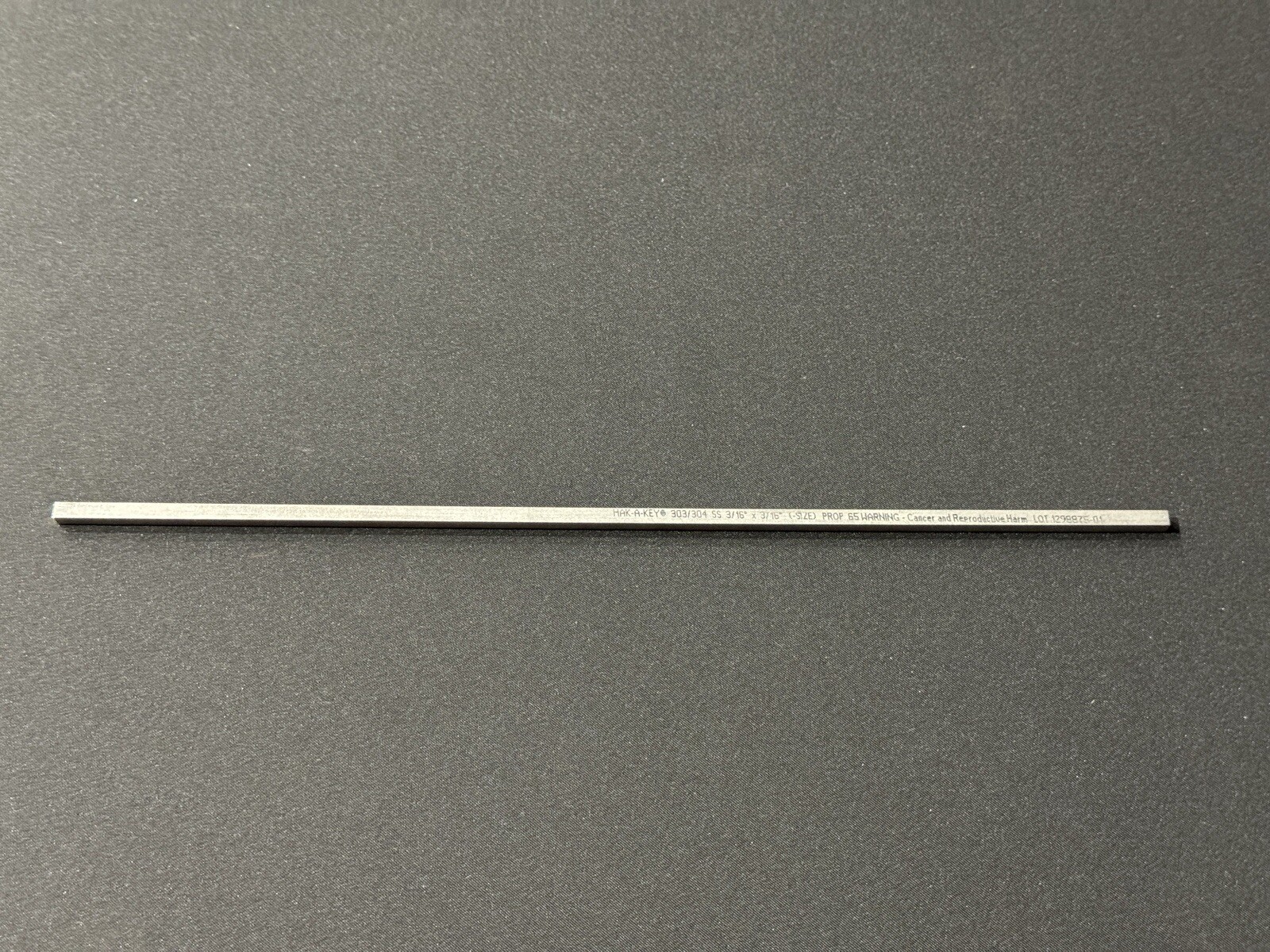Mak-A-Key 3/16” X 3/16” X 12” 303/304 Stainless Steel SS Key Stock