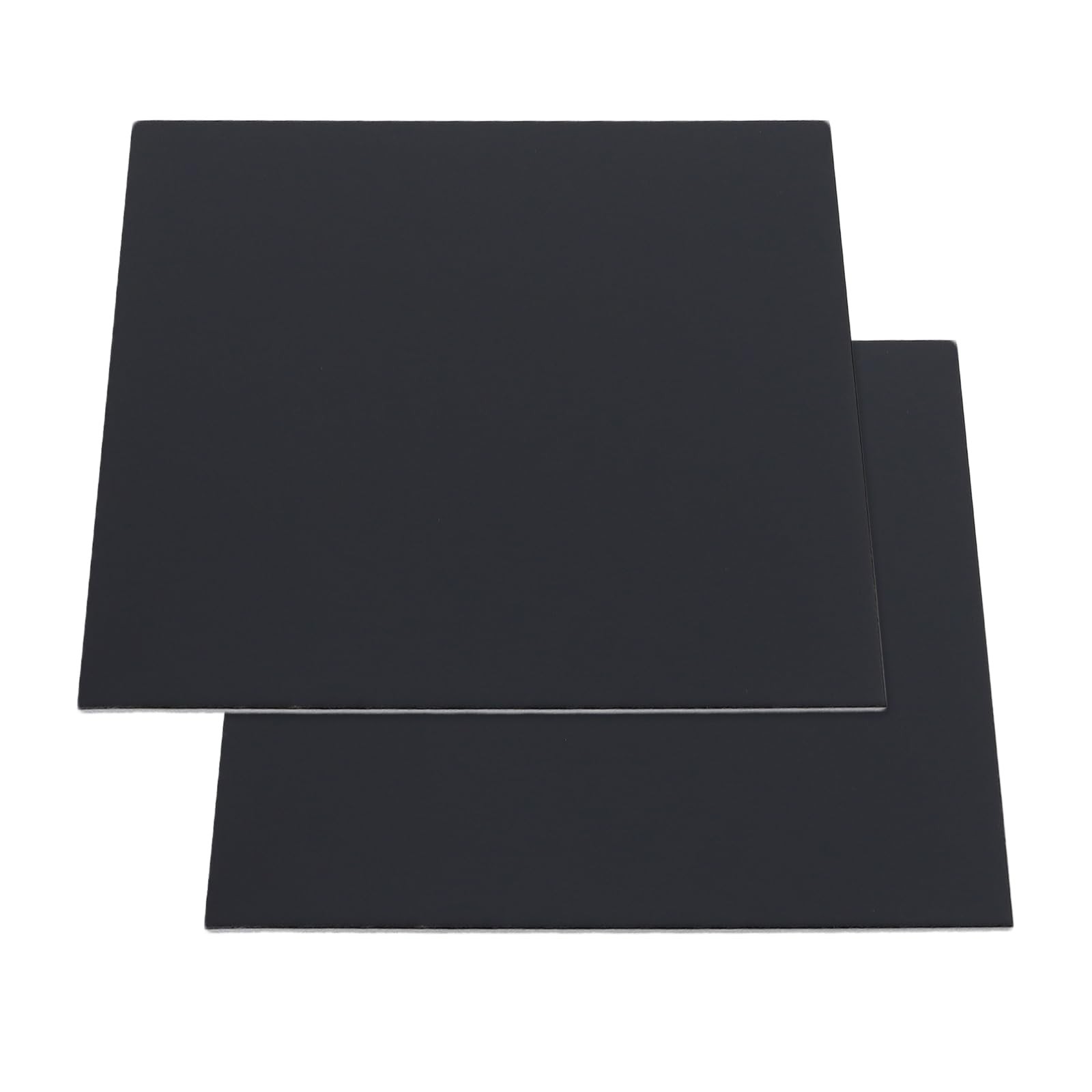 Black Anodized Aluminum Sheet Engraving Blanks 4.5×4.5×1/32 Inch 4 PCS