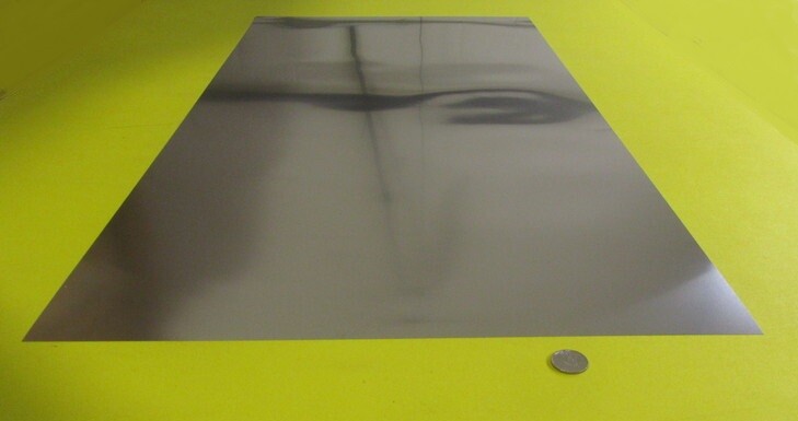 18-8 Stainless Steel Sheet, Full Hard, .001″ x 24″ x 50″