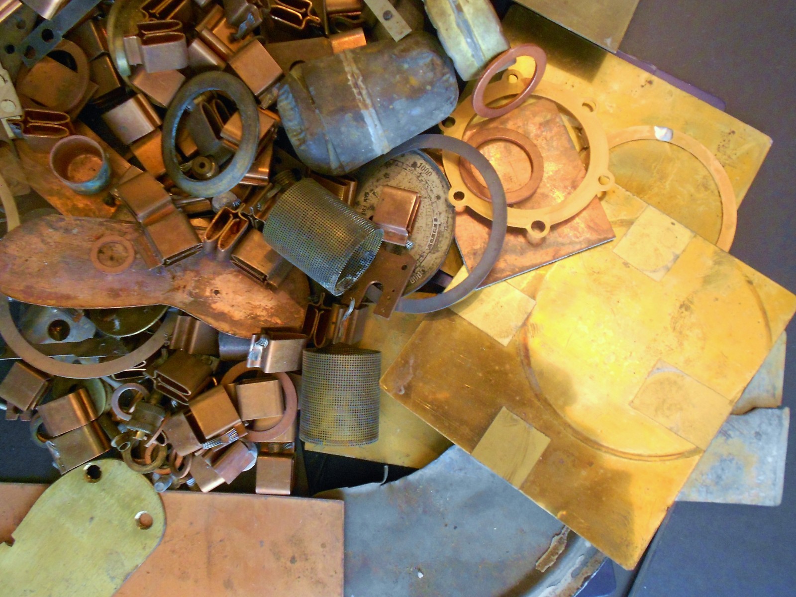 3 LBS. of Misc. Sheet, Tabs and other SCRAP COPPER