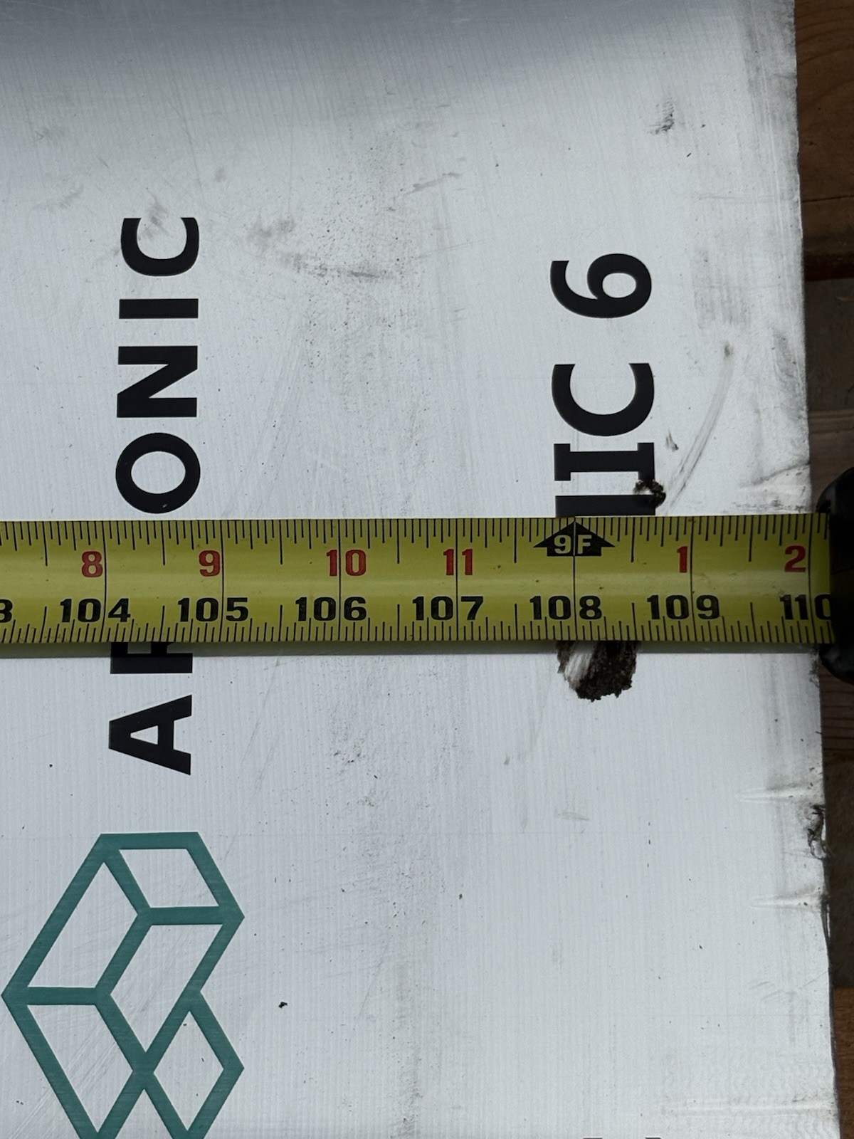 Mic 6 aluminum plate 1.5”Hx18”Wx110”L