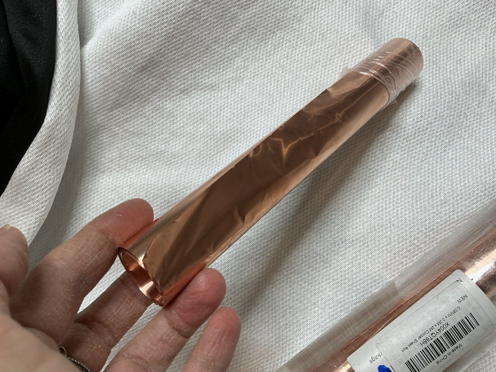 Copper Sheet Roll Foil 0.08mm x 0.2m x 2m Lot 2