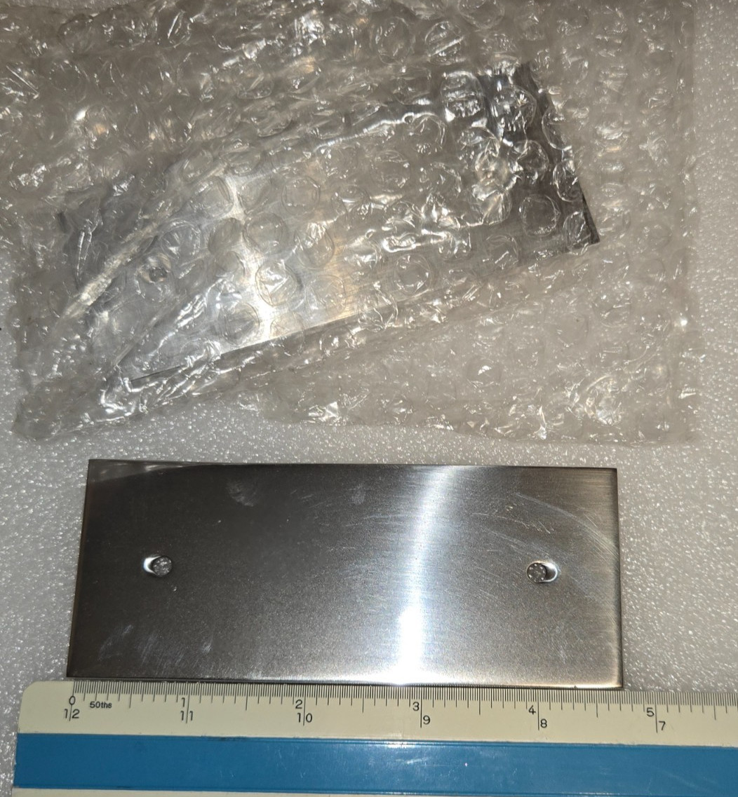 Heavy Aluminum Blank Engraving Plate 4-3/4″ X 2″ x 1/4″ Thick W/ 2 Mounting Hole