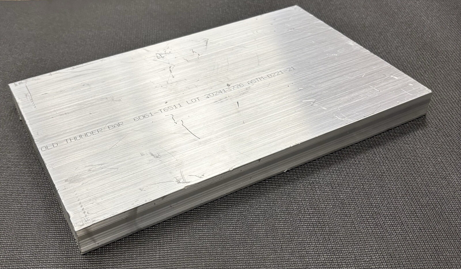1” Thickness 6061 – T6511 Aluminum Flat Bar – 1” x 8″ x 12.625″ Length