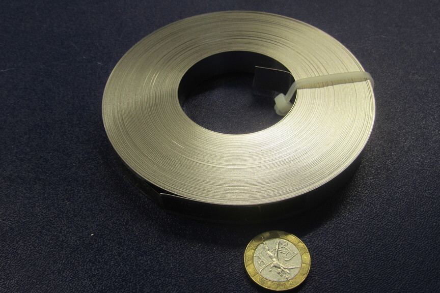 301 Stainless Steel Sheet Shim, .010″ (+/-.0007″) x 1/2″ x 100 Foot Length