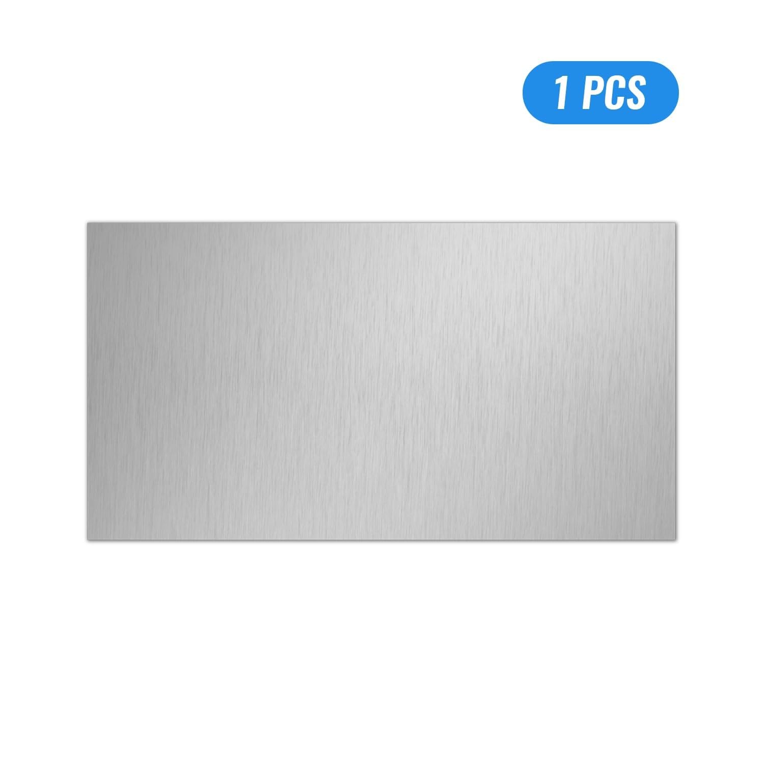 Uxney 2mm Stainless Steel Sheet 2×4 Inch, 430 2″ x 4″-14 Gauge(2mm), Silver