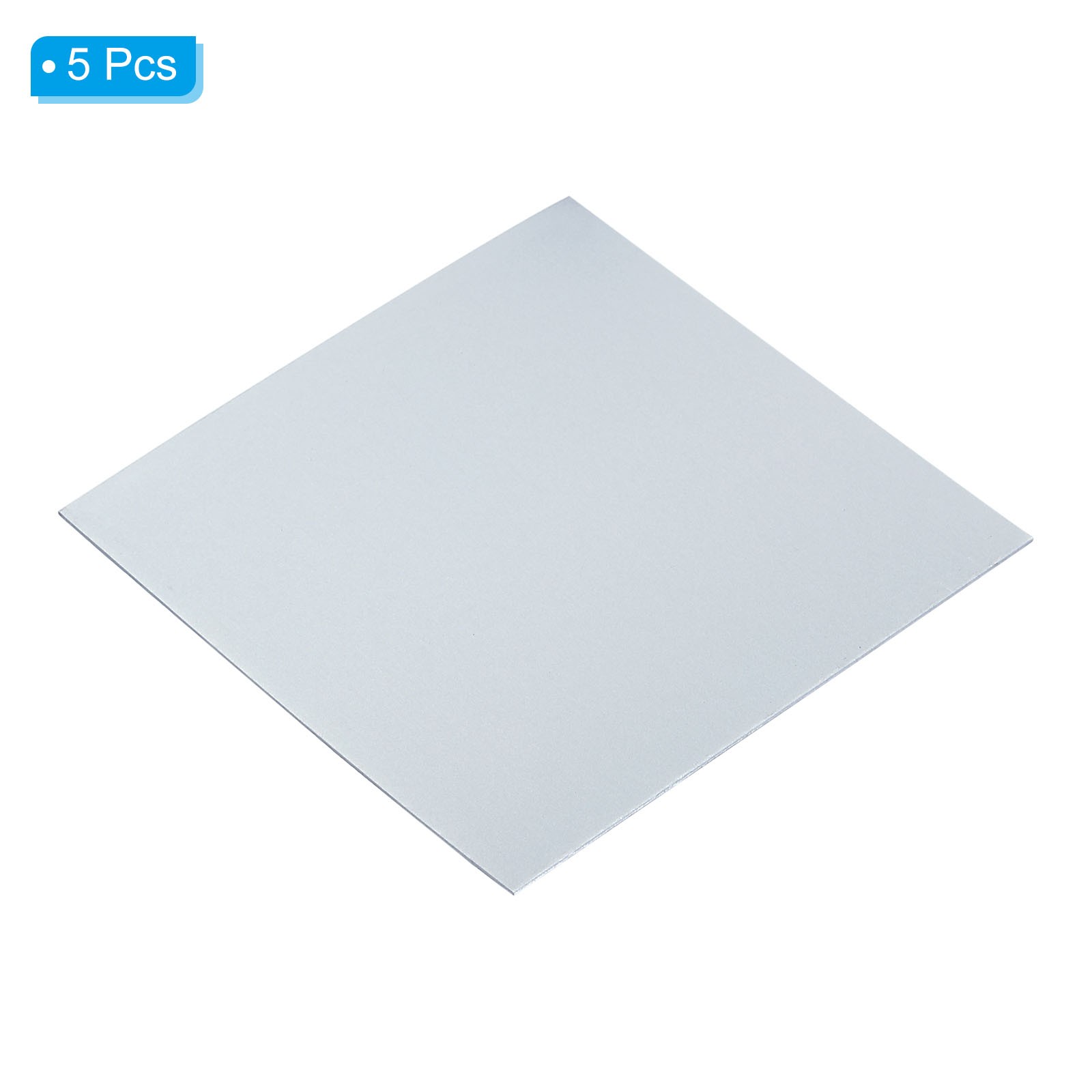 5pcs Galvanized Sheet Metal, 6x6cm Metal Steel Sheet Metal Galvanized