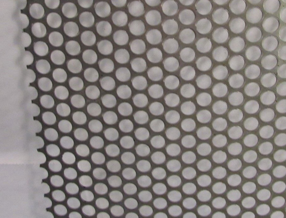 3/16″ HOLES –20 GAUGE-304 STAINLESS PERFORATED SHEET –5-3/4″ X 11-1/2″