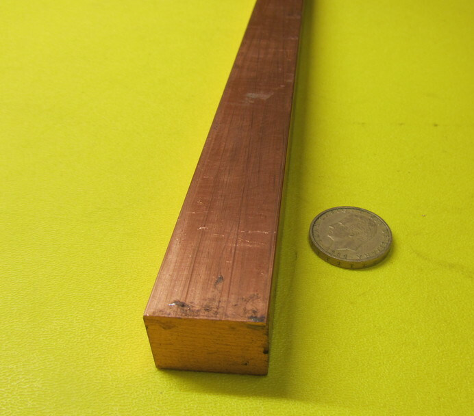 182 Copper Bar 3/4″ Thick x 1.0″ Wide x 6 Foot Length