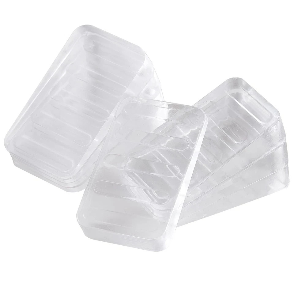 HNMZDS Rubber Wedges Shims 6 Pack Table Wedge Clear Toilet Shims for Leveling…