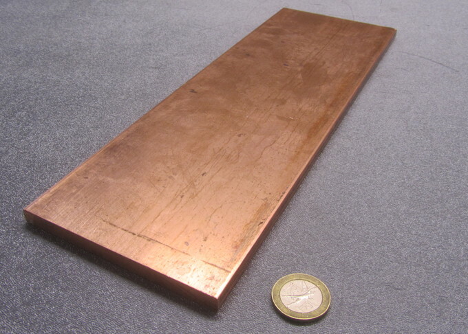 110 Copper Bar 1/2 Hard, 5/16″ Thick x 4.0″ Wide x 12 Inch Length