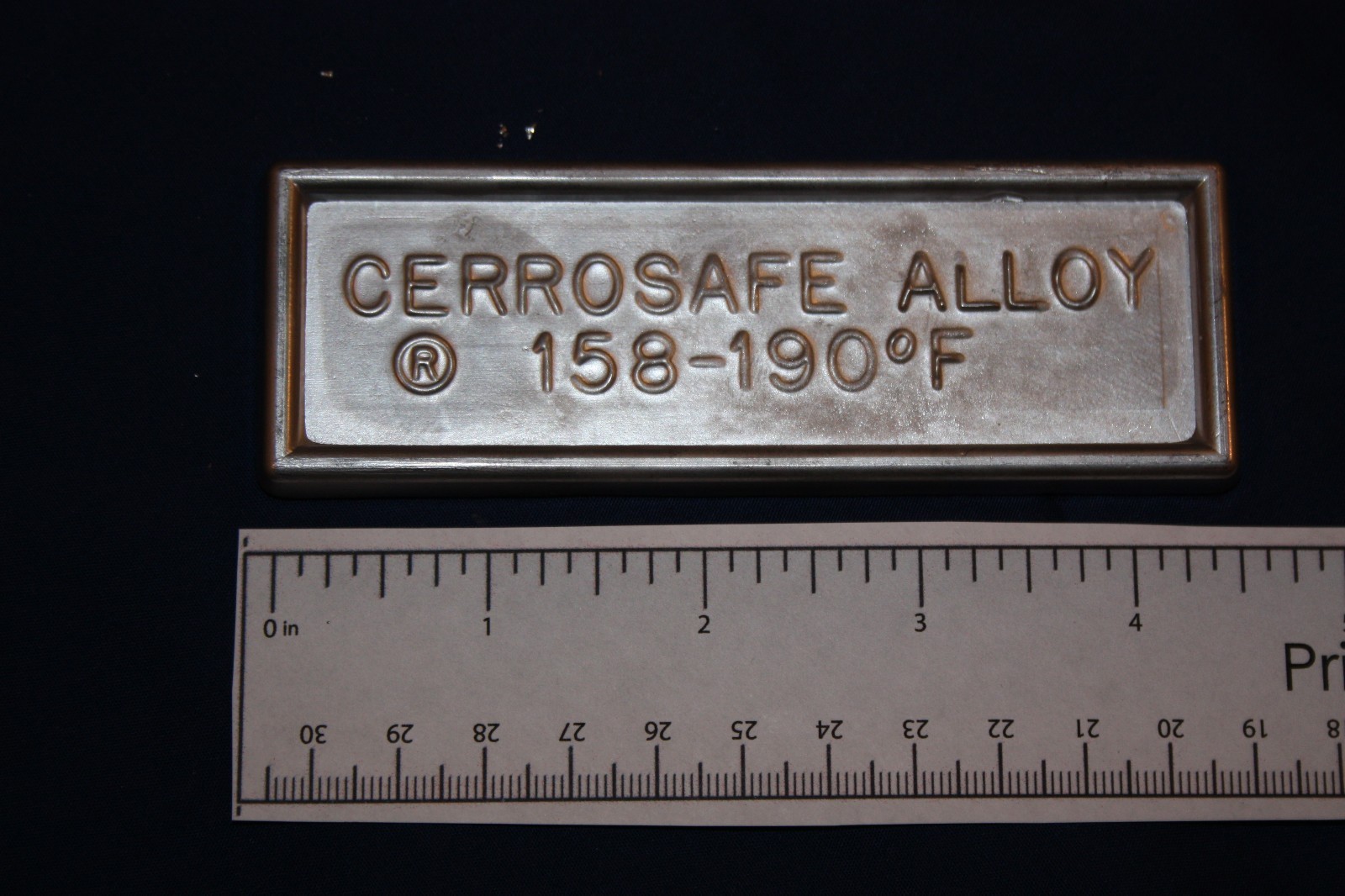 Cerrosafe 160-190 Chamber Casting Alloy – 1 lb. Ingot