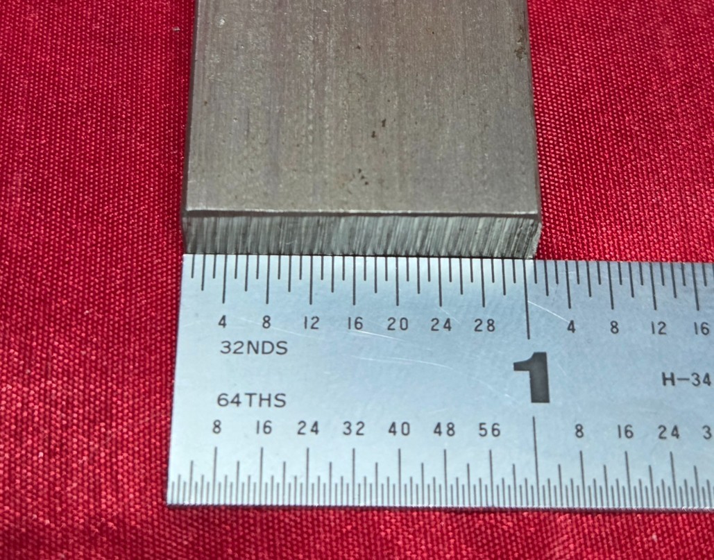 D2 Tool Steel Block Billet 6.85″ L x 1.030″ W x 0.31″ Thick – 9.8 Oz.