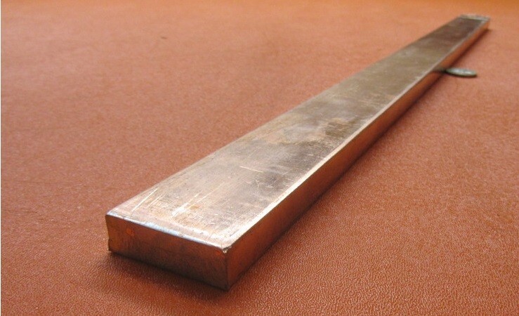 110 Copper Bar H02, 1/2″ Thick x 1 1/2″ Wide x 2 Ft Length
