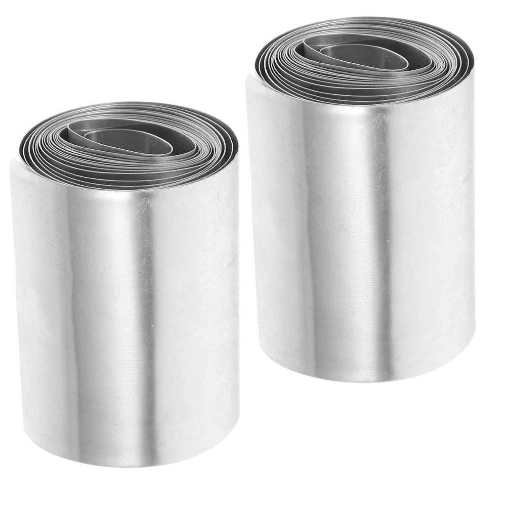 2 Rolls Pure Zinc Anode Plates – Zinc Electrode Strips for Home DIY Science