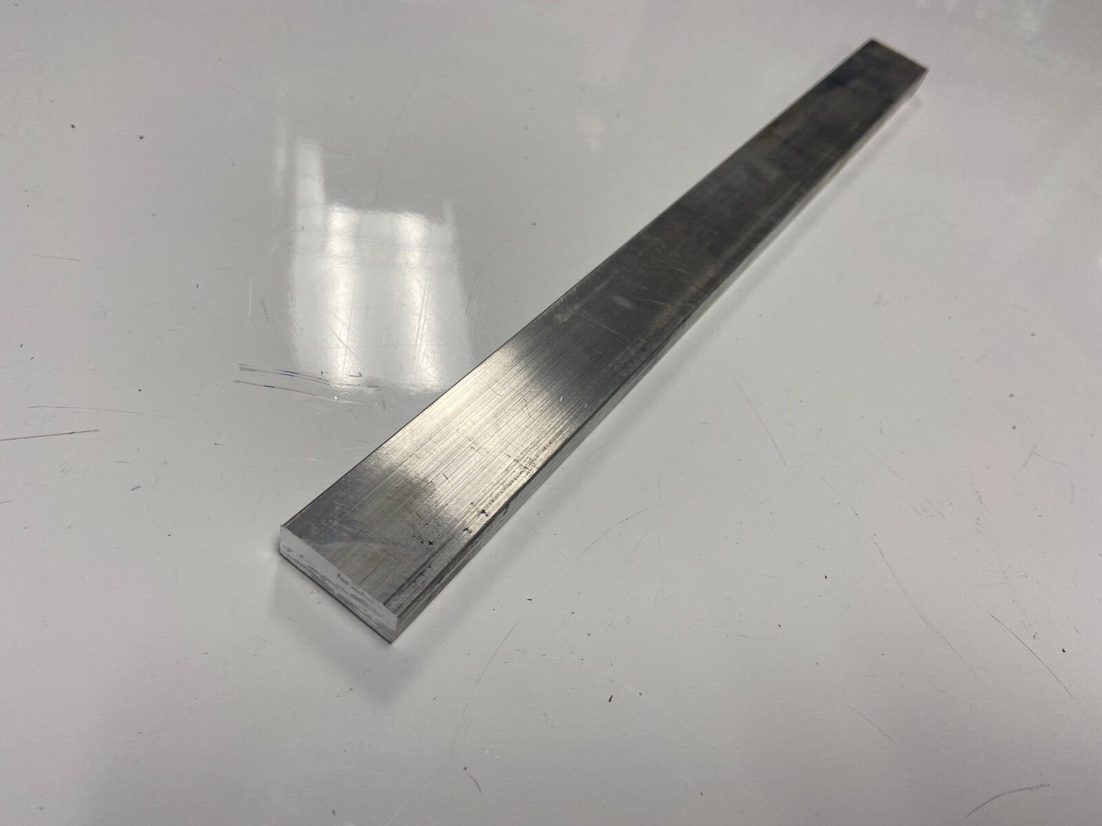 3/8″ x 1″ Aluminum Flat Bar, 6061 Plate, 12″ Length, T6511 Mill Stock, 0.375