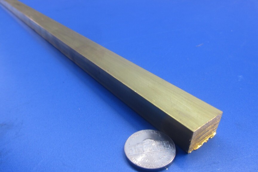385 Brass Flat Bar 1/2″ Thick x 3/4″ Wide x 4 Foot Length