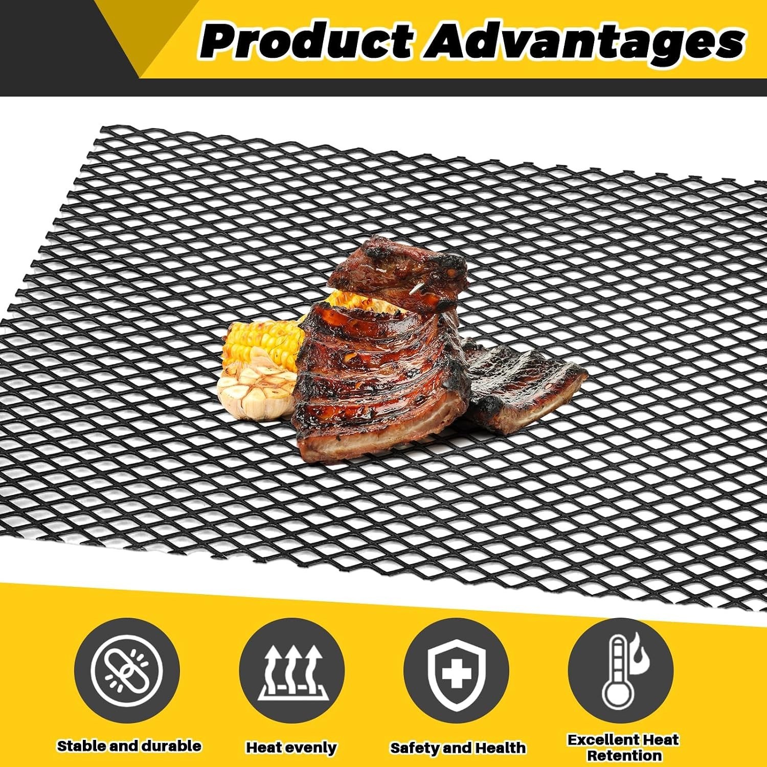 9 Gauge Expanded Steel Mesh Sheet for BBQ & DIY, 2 Pieces – 24 x 12 Inches