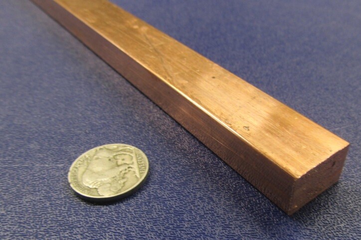 182 Copper Bar 1/2″ Thick x 3/4″ Wide x 3 Foot Length