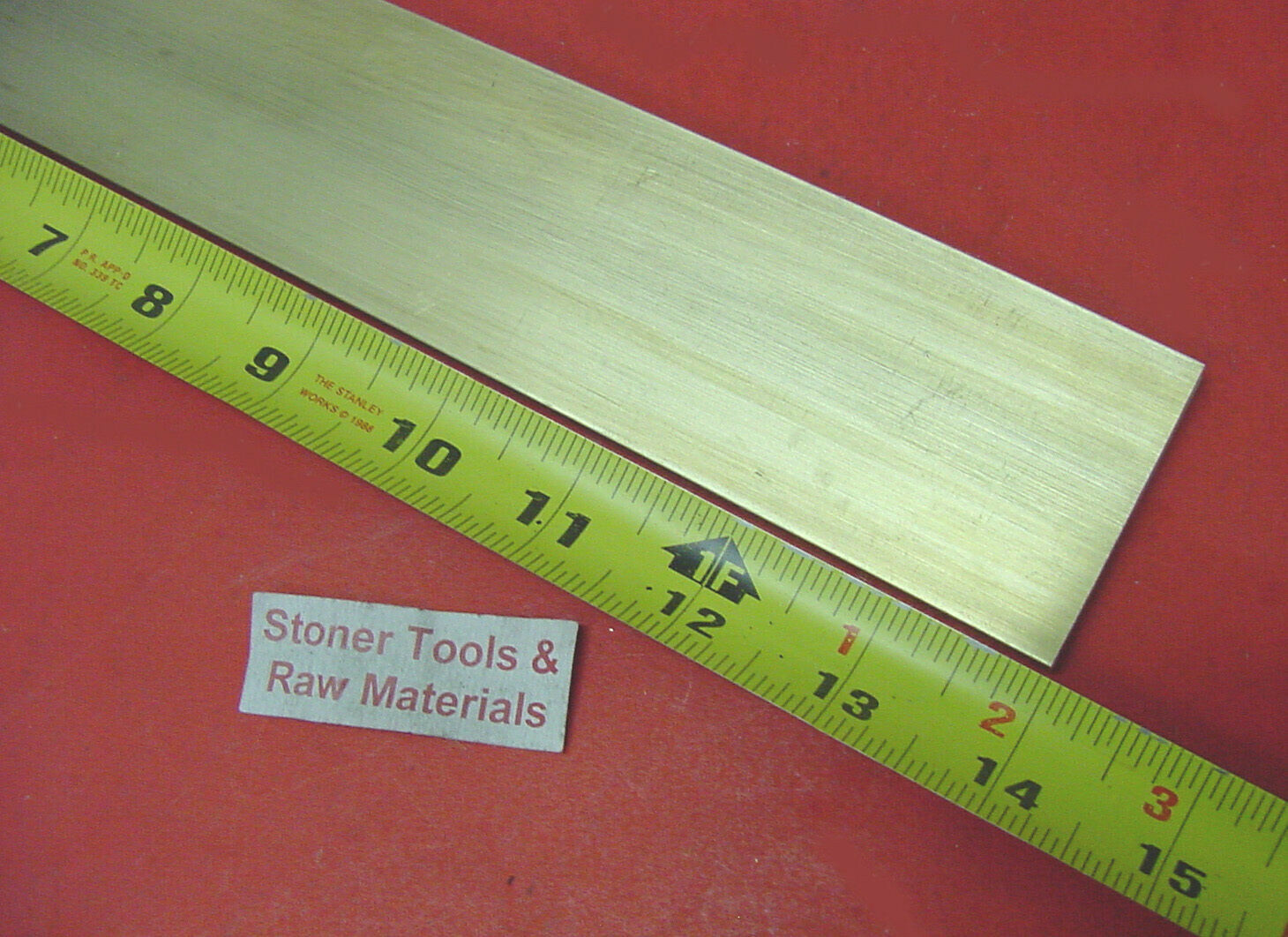 1/4″ x 1-1/2″ C360 BRASS FLAT BAR 14″ long Solid .25″ Plate Mill Stock H02