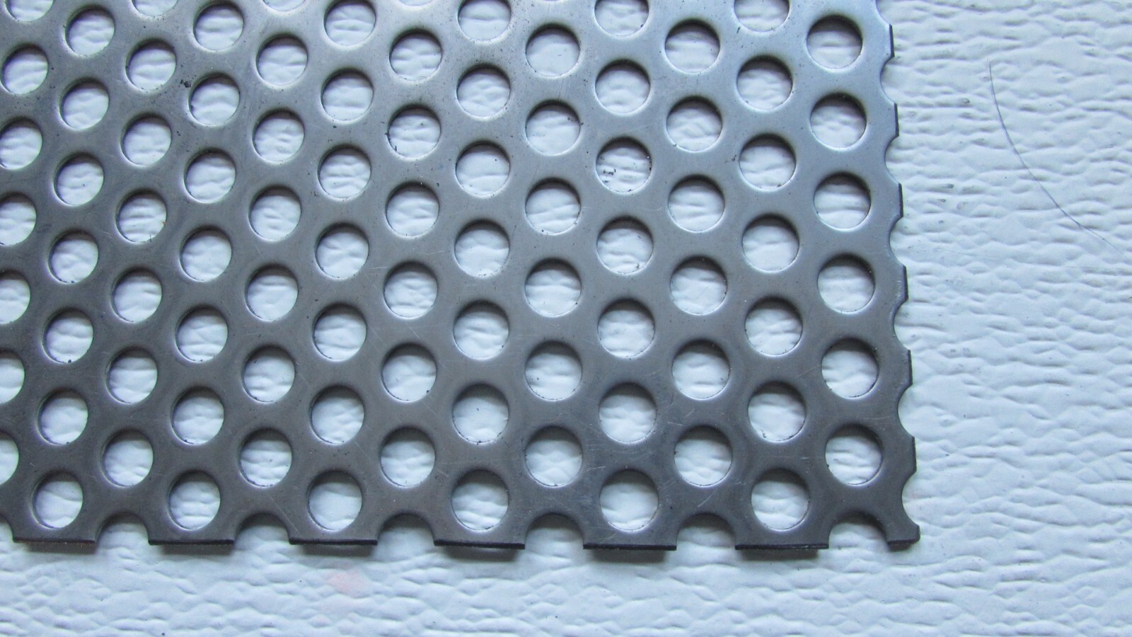 3/8″ HOLE 16 GAUGE 304 STAINLESS STEEL PERFORATED SHEET– 12 ” x 15-1/2″