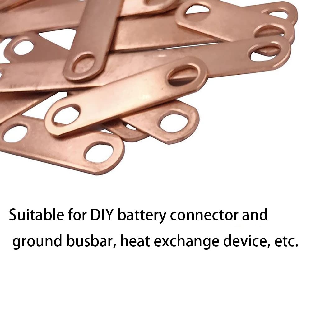 5 PCS C110 Copper Flat Bar 0.02x1x15.7 Inch 0.5x25x400mm Metal Stock DIY