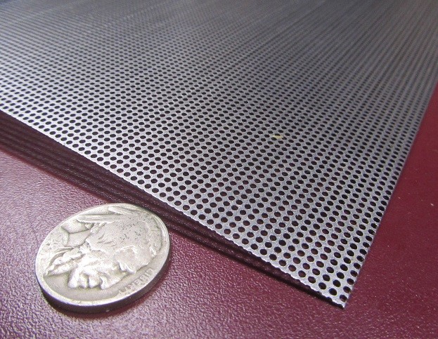 Perforated Steel Sheet .024″ Thick x 24″ x 24″, .045″ Hole Dia.