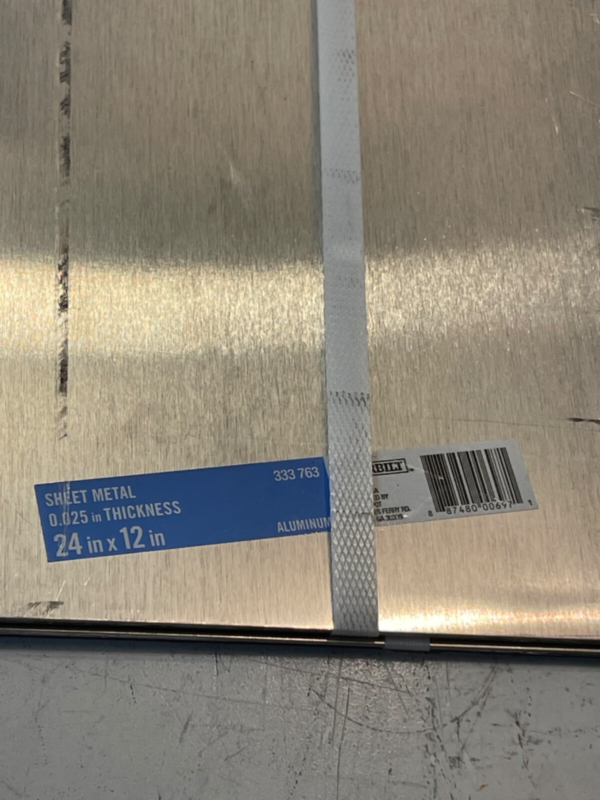 0.025″ x 12″ x 24″, 333-763 Aluminum Sheet – 6 pieces (S1)