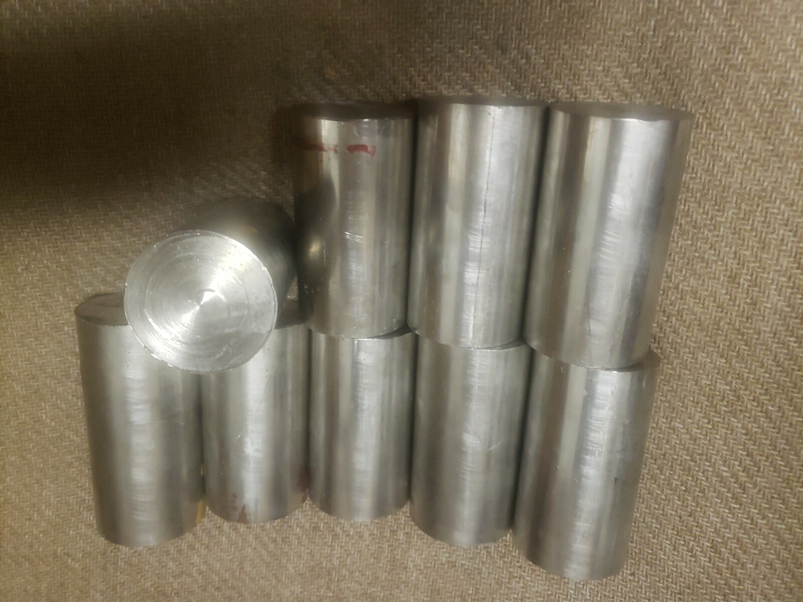 Alloy 304 Stainless Steel Solid Round Bar – 1 7/8″ , 9 pieces×3.5″ 31.5″ total