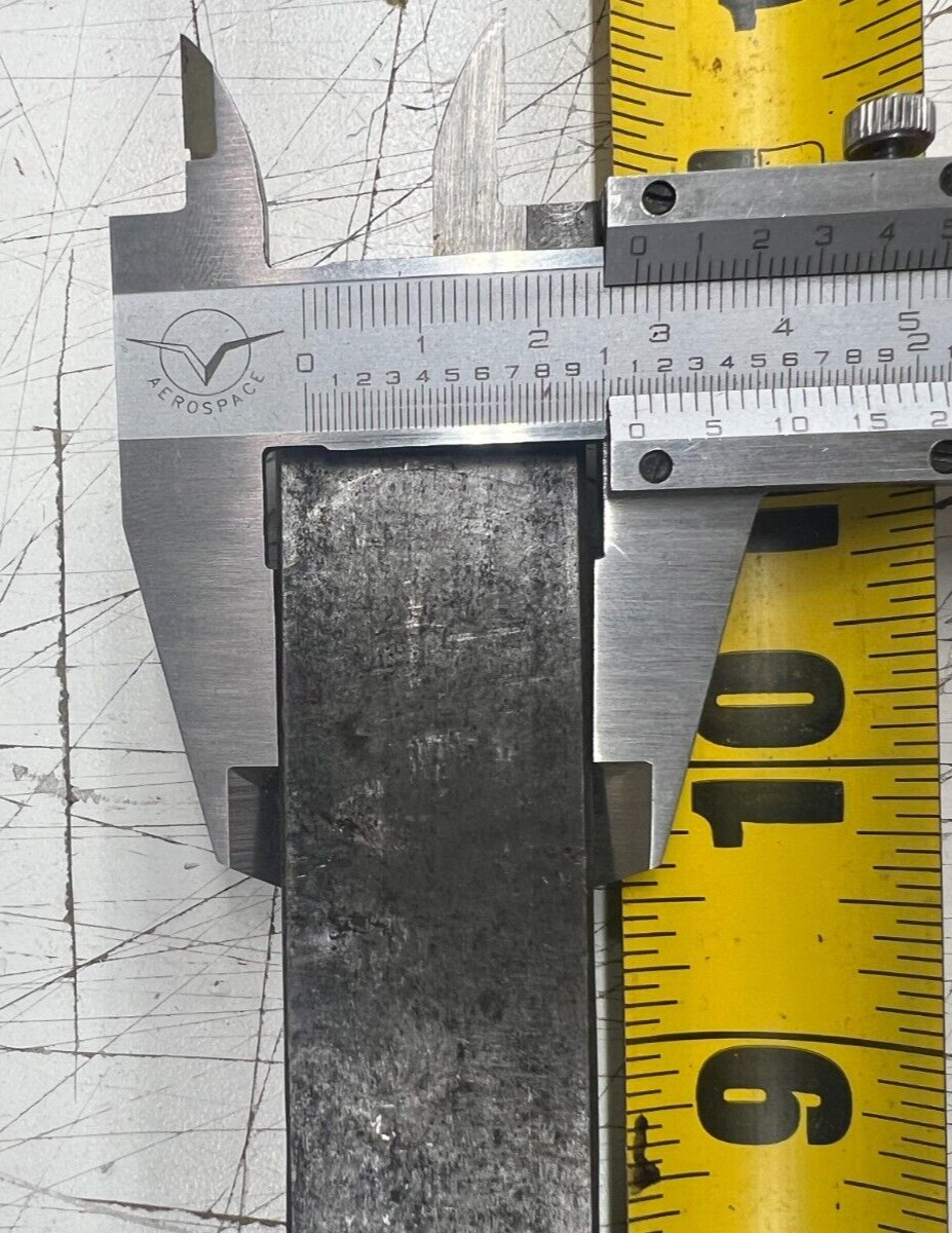 11.25 x 1.1 x .625″ Thick A23 Cold Rolled 1018 Steel Rectangle Flat Bar 97.5g pc