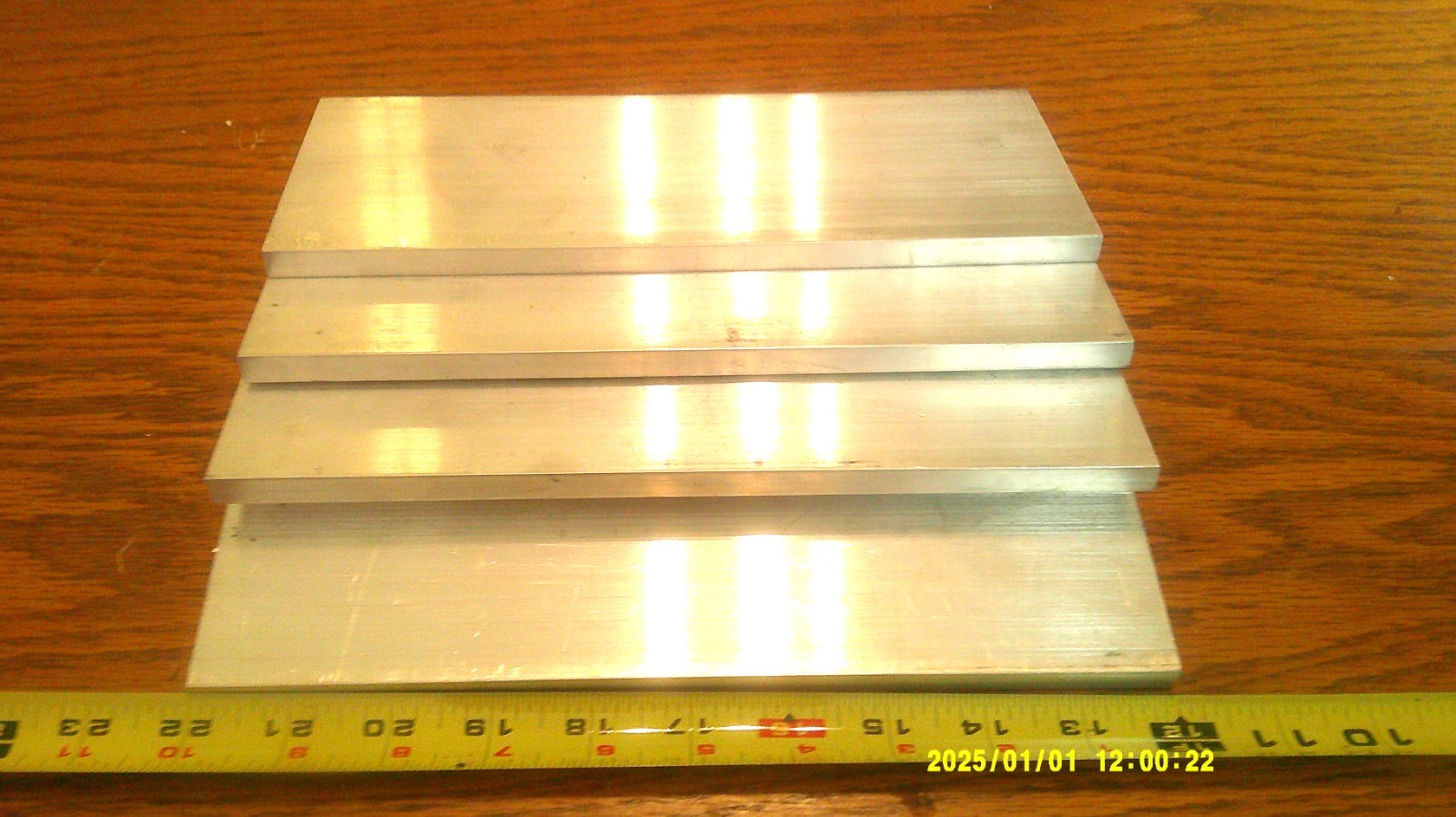 4 Pieces 3/8″ x 4″ x 10″ Aluminum Flat Bar, 6061 Plate FREE Shipping