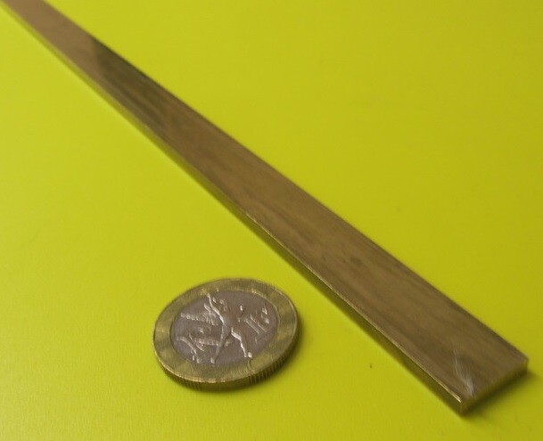 385 Brass Flat Bar 1/8″ Thick x 1/2″ Wide x 4 Foot Length