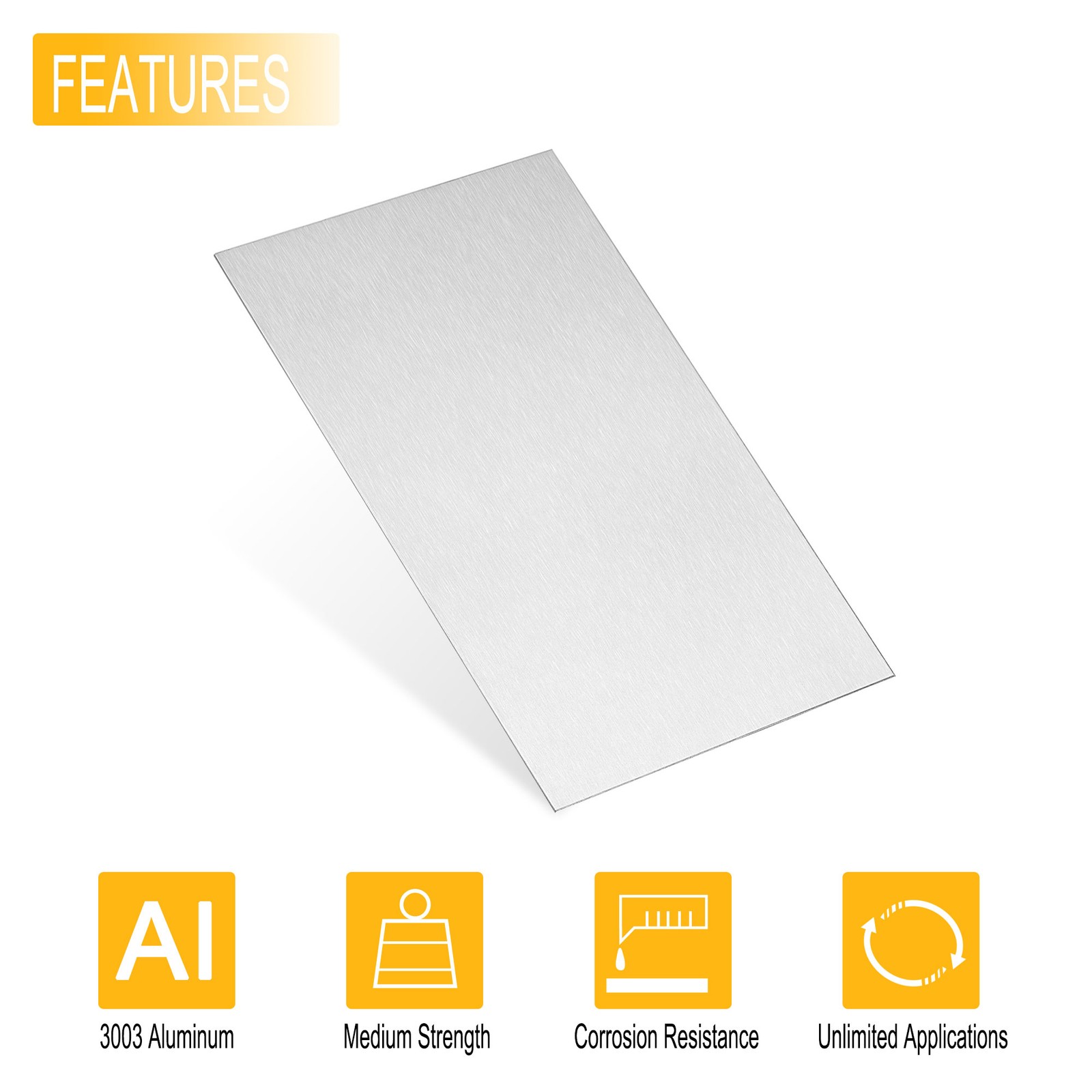 300mmx150mmx1mm Thick 3003 Aluminum Sheet Industry Plate