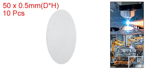 10Pcs, Aluminum Disc 2″(50mm) Dia 0.02″(0.5mm) Thick Round 1060 Aluminum Sheets