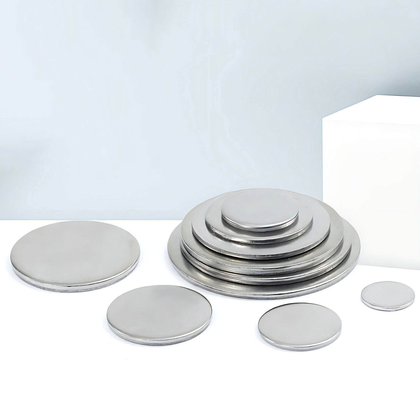 6mm-80mm Round Stainless Steel Disc Plate Round Sheet V2A Ground Thickness 1mm-5mm