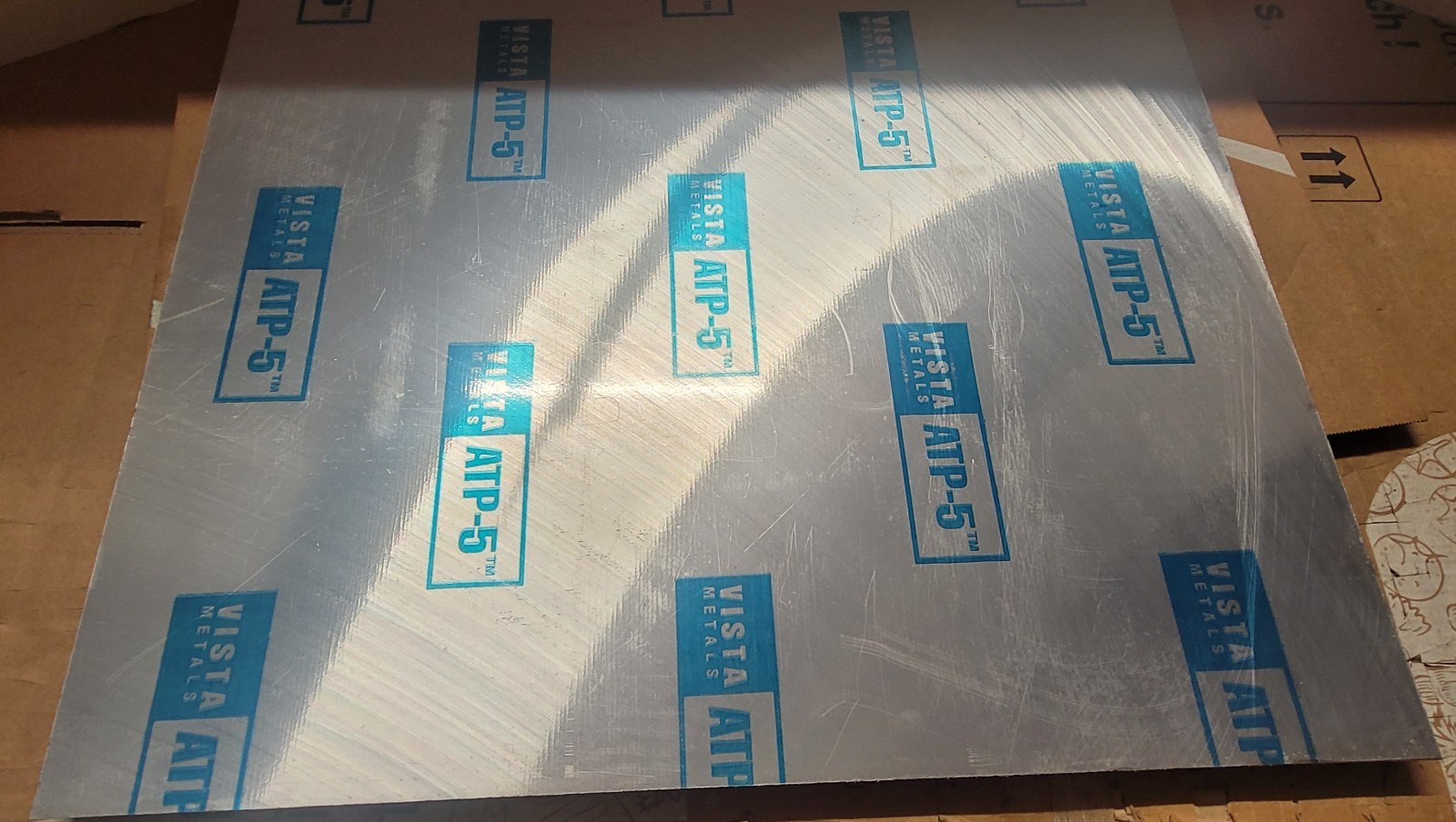 ATP-5 ALUMINUM CAST TOOLING /JIG PLATE. 1/4″ (0.250″) x 20 3/4″ x 24 3/16″