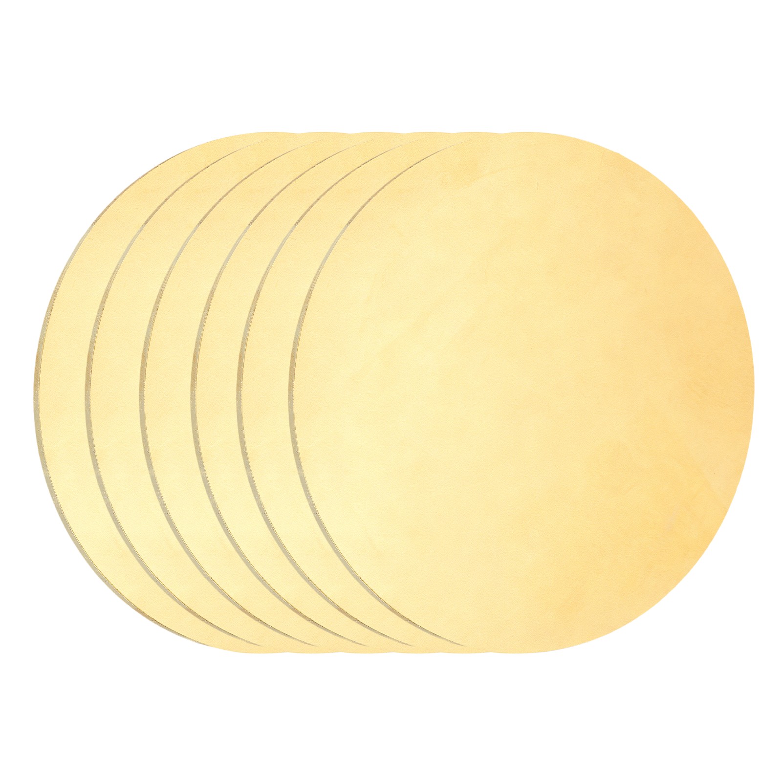 6Pcs, Brass Round Plate 0.02″(0.5mm) Thick 2″(51mm) Dia H65 Brass Round Sheet